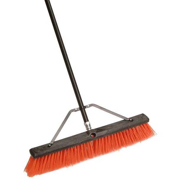 Cequent Laitner Company 24" Assembled Indoor and Outdoor Push Broom